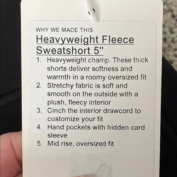 lululemon heavyweight fleece sweatshirts 5’ women’s medium - Picture 3 of 6